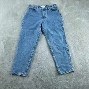 Zara Womens High-Waisted Ecologically Grown Cotton Blue Jeans Size 10/32 5825